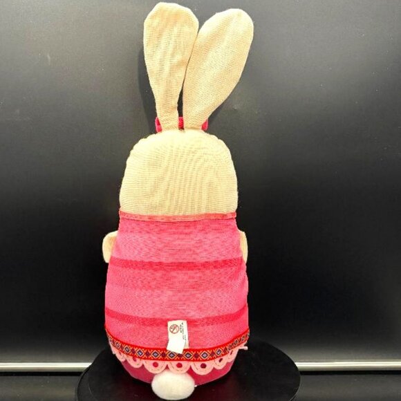 Vintage 2016 Target Stuffed Pink Bunny Rabbit Easter Decor 13" - Picture 3 of 7